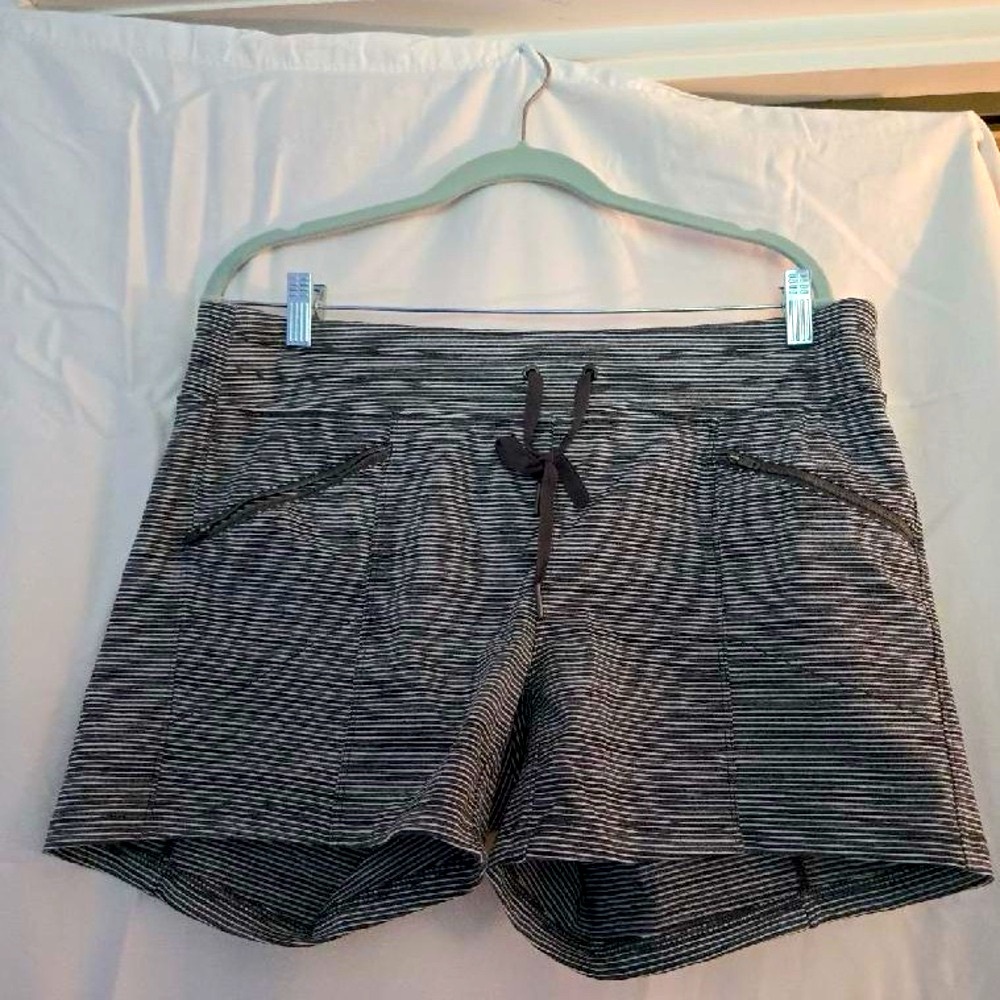 Athleta shorts, striped, size large